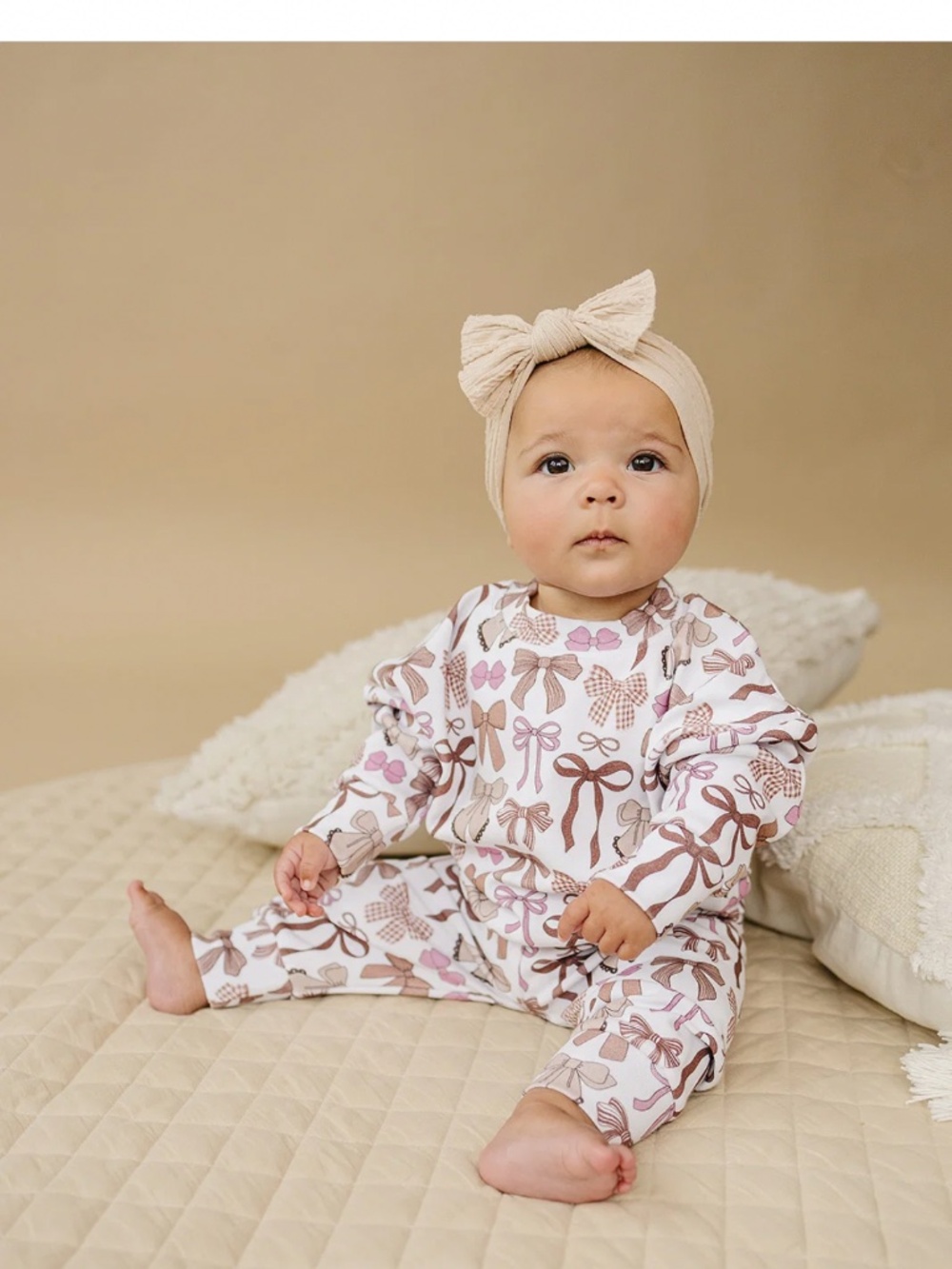 Lucky panda bows matching set 4T new with tags